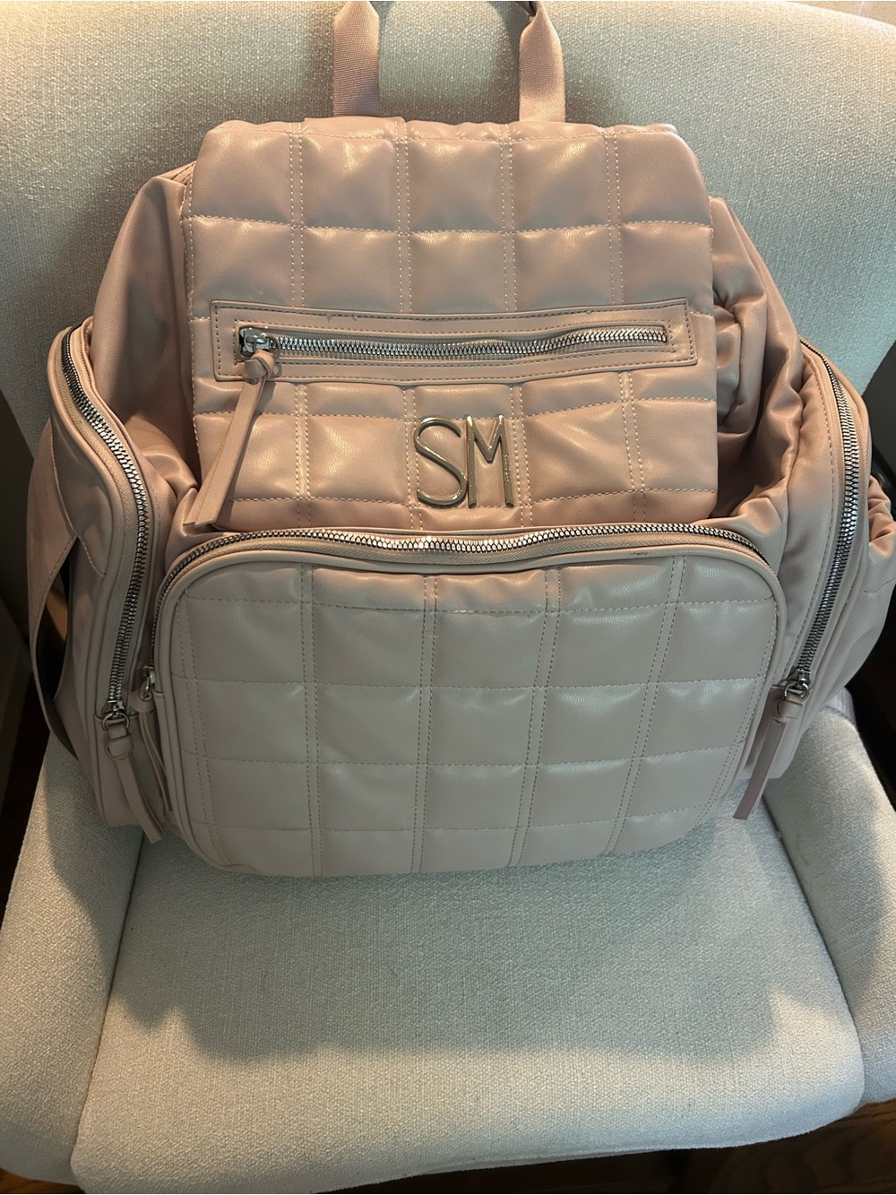 Steve Madden Diaper Backpack Large Blush